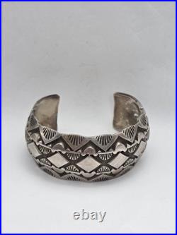 Rare Native American Sterling Silver Willie Saiz Bracelet