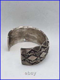 Rare Native American Sterling Silver Willie Saiz Bracelet
