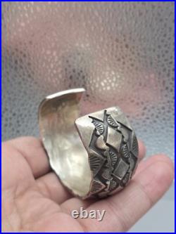 Rare Native American Sterling Silver Willie Saiz Bracelet Rare Native American Sterling Silver Willie Saiz Bracelet