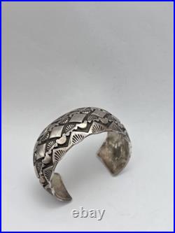 Rare Native American Sterling Silver Willie Saiz Bracelet