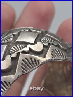 Rare Native American Sterling Silver Willie Saiz Bracelet