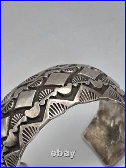 Rare Native American Sterling Silver Willie Saiz Bracelet