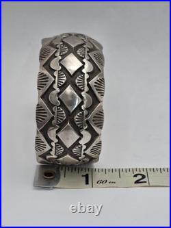 Rare Native American Sterling Silver Willie Saiz Bracelet