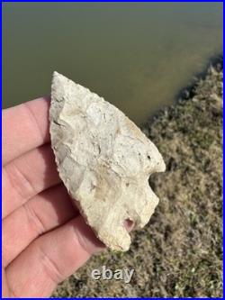 Rare Native American Texas Basal Notch Arrowhead Point