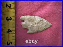 Rare Native American Texas Basal Notch Arrowhead Point