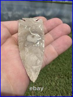 Rare Native American Texas Corner Notch Arrowhead Point