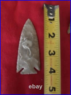Rare Native American Texas Corner Notch Arrowhead Point