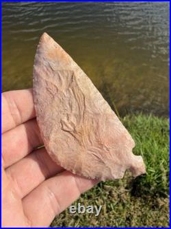 Rare Native American Texas Corner Tang Knife Blade Arrowhead Point