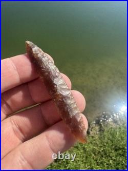 Rare Native American Texas Knife River Bi Face Nebo Point