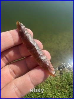 Rare Native American Texas Knife River Bi Face Nebo Point