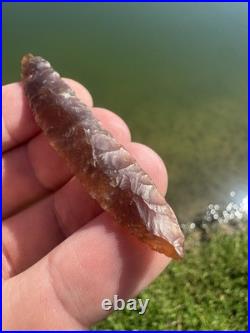 Rare Native American Texas Knife River Bi Face Nebo Point
