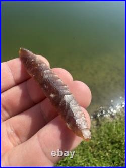 Rare Native American Texas Knife River Bi Face Nebo Point