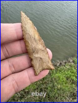 Rare Native American Texas Paleo Arrowhead Artifact Point