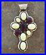 Rare-Native-American-Vintage-Spiny-Oyster-Sterling-Silver-Cross-Signed-L-Bahe-01-ft