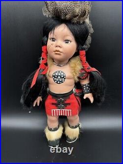 Rare Native American collectible Porcelain Doll COMANCHE GIRL