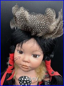 Rare Native American collectible Porcelain Doll COMANCHE GIRL