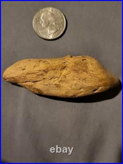 Rare Native American effigy art artifact. E09