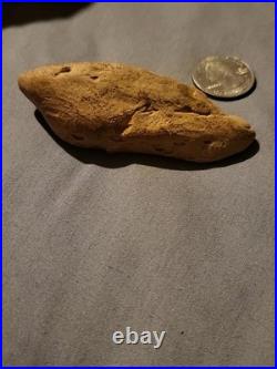 Rare Native American effigy art artifact. E09