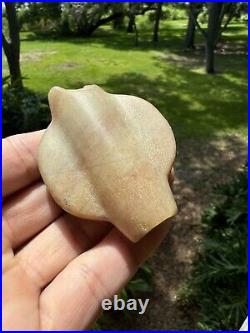 Rare Native American translucent bottle Bannerstone Quartz Illinois