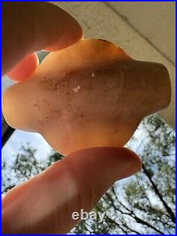 Rare Native American translucent bottle Bannerstone Quartz Illinois