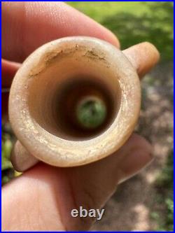 Rare Native American translucent bottle Bannerstone Quartz Illinois