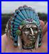 Rare-Navajo-Indian-Head-Turquoise-Opal-Inlay-Big-Sterling-Silver-925-Bracelet-01-kd