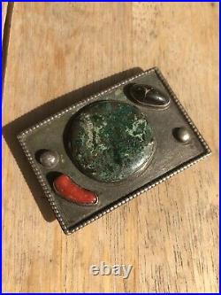 Rare Navajo Native American Belt Buckle