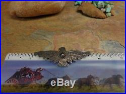 Rare Navajo Sterling Thunderbird Barrette Ponytail Native Old Pawn Harvey Era