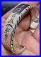 Rare-Navajo-WES-WILLIE-Handwrought-Ingot-Sterling-Silver-Cuff-Bracelet-117-Gram-01-rlx