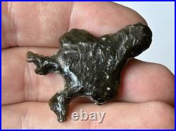 Rare Obsidian Flint Eccentric Human Effigy Figure Found In New Mexico Arrowhead