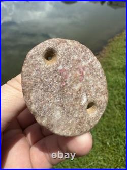 Rare Offering Native American Bust Birdstone Drilled Popeyed Artifact Arrowhead