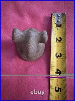 Rare Offering Native American Bust Birdstone Drilled Popeyed Artifact Arrowhead Rare Offering Native American Bust Birdstone Drilled Popeyed Artifact Arrowhead