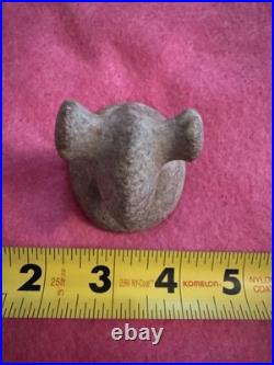 Rare Offering Native American Bust Birdstone Drilled Popeyed Artifact Arrowhead