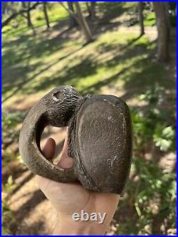 Rare Offering Native American Steatite Bird Effigy Pipe Artifact Arrowhead