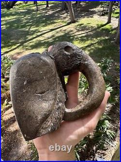 Rare Offering Native American Steatite Bird Effigy Pipe Artifact Arrowhead