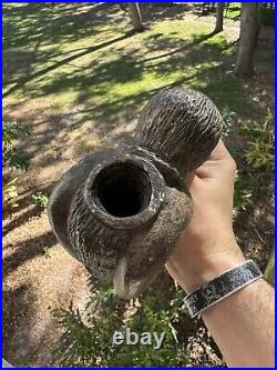 Rare Offering Native American Steatite Bird Effigy Pipe Artifact Arrowhead