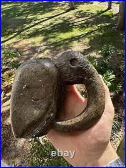 Rare Offering Native American Steatite Bird Effigy Pipe Artifact Arrowhead