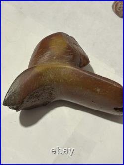 Rare Ohio Flintclay Artifacts Greene Co. Owl Effigy Pipe Ex. Monroe Hershberger