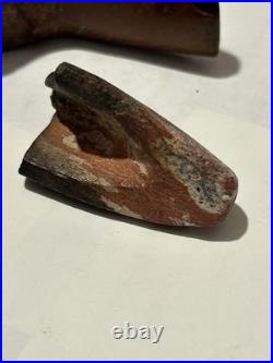 Rare Ohio Flintclay Artifacts Greene Co. Owl Effigy Pipe Ex. Monroe Hershberger