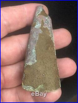 Rare Old Copper Culture Celt Occ Native American Indian Axe Adze Tool