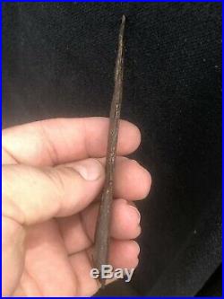Rare Old Copper Culture Socketed Spear Arrowhead Occ Native American Indian