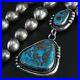 Rare-Old-Kingman-Silver-Pyrite-Pendant-Navajo-Old-Pawn-Necklace-01-id