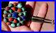 Rare-Old-OSCAR-BETZ-Handmade-Sterling-Silver-Turquoise-Lapis-Coral-Bolo-Tie-01-lll