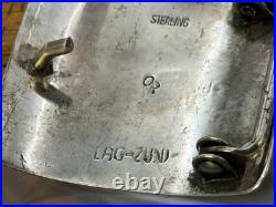 Rare Opal Paquin Zuni Sterling Stamped Buckle 1.85x 1.5-2NL25.36