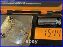 Rare Opal Paquin Zuni Sterling Stamped Buckle 1.85x 1.5-2NL25.36