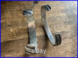 Rare Opportunity! Two (2) Navajo Guild Cuffs, Sterling, Unique, Awesome! 7