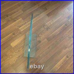 Rare Original Native American Etched Glass With Signature. Large 2.5x2.5ft piece