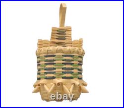 Rare Passamaquoddy Sweetgrass Basket Signed Neptune Maine Wabanaki Pocket