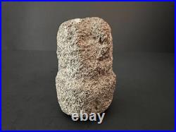 Rare Primitive Native American Medicine Pestle Owl Face, Granite