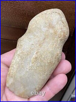 Rare Quartz Trophy Axe From Fayette County Ohio, Ex Dr Copeland Collection